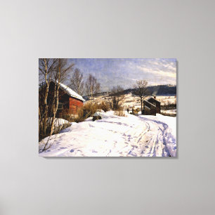 Toile Monsted - Paysage hivernal à Lillehammer