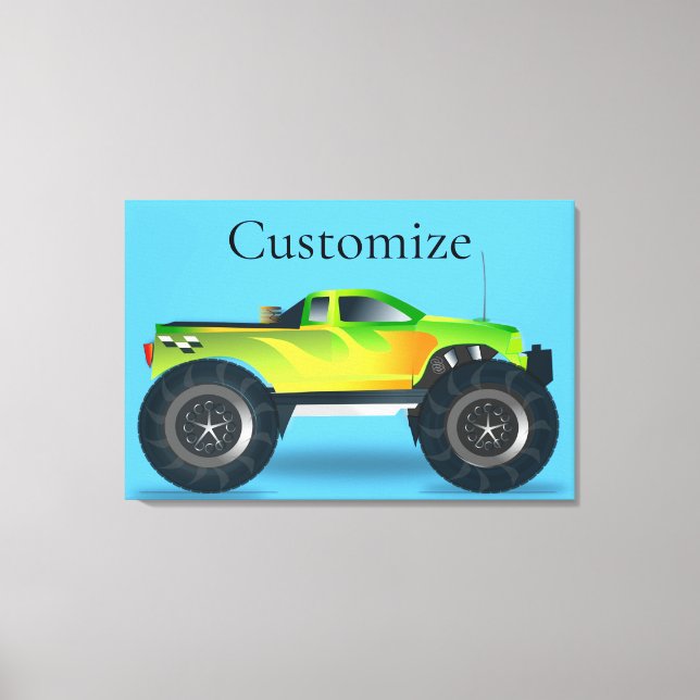 Toile Monster Truck Thunder_Cove (Recto)