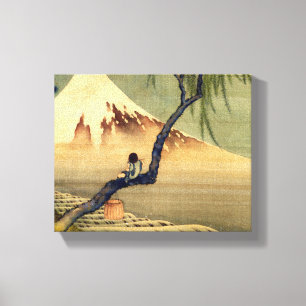 Toile Mont Fuji Japonais Vintage