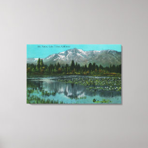 Toile Mont Tallac et lac Tahoe, Californie