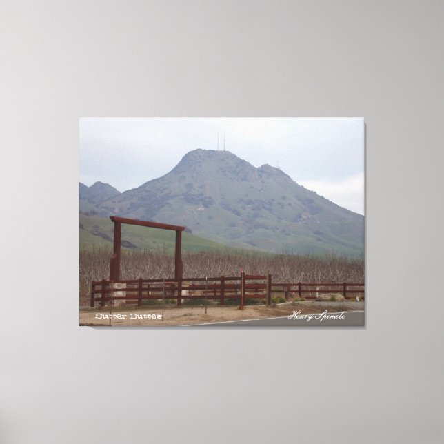 Toile Montagne de Sutter Buttes (Recto)