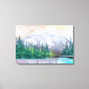 Toile Montagne majestueuse