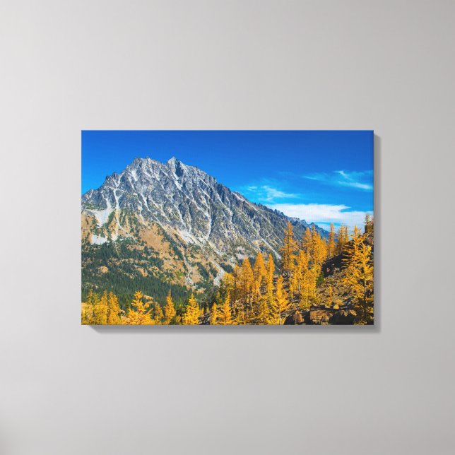 Toile Montagne Stuart et larves d'automne (Recto)