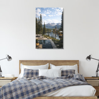 Toile Montagnes et lac