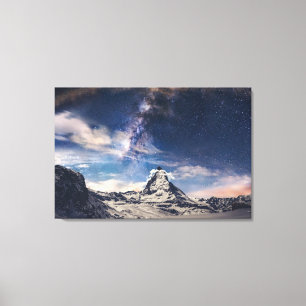 Toile Montagnes Matterhorn Zermatt Suisse
