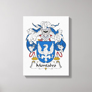 Toile Montalvo Family Crest