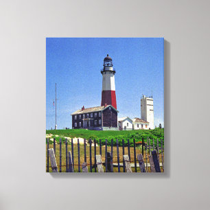 Toile Montauk point Lighthouse