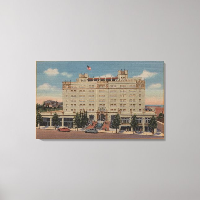 Toile Monterey, Californie - Hotel San Carlos View (Recto)