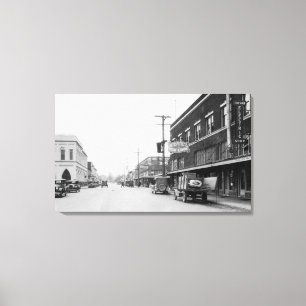 Toile Montesano, photographie de vue de ville de rue