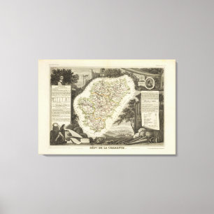 Toile Montrant à héros locaux des produits