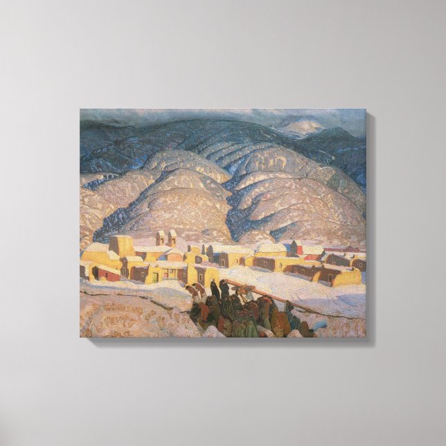 Toile Monts Sangre de Cristo par Blumenschein (Recto)