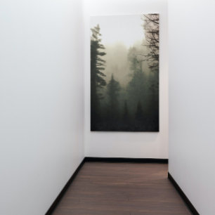 Toile Moody Foggy Treescape Paysage peinture