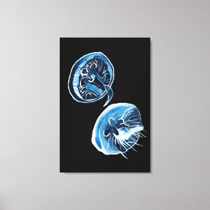 Toile MoonJellyfish aquarelle art