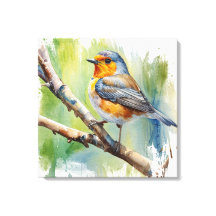 Morning Song robin peinture d'oiseaux