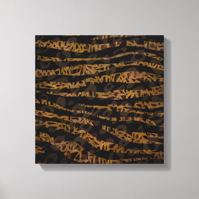 Toile Mosaic Chic Elegant Safari Glam Jungle (Recto)