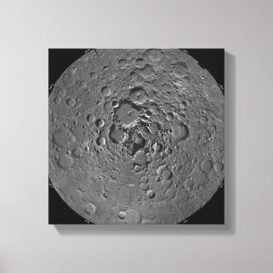 Toile Mosaïque lunaire de la région polaire du nord du