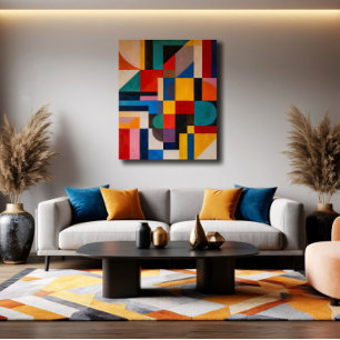 Toile Mosaïque Vibrante