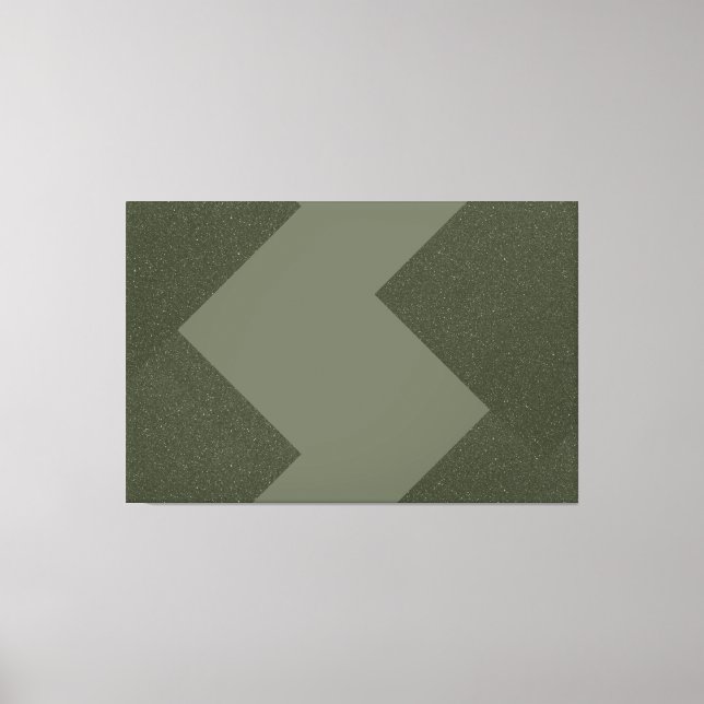 Toile Moss Green Art Moderne (Recto)