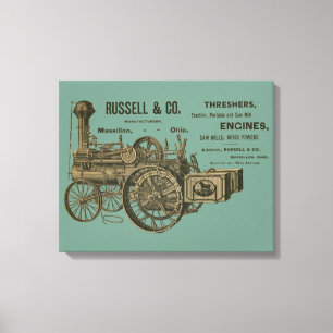 Toile Moteur à vapeur Tracteur de ferme Traction Agricul