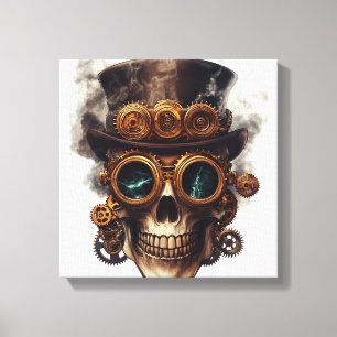 Toile Moteur de crâne Steampunk