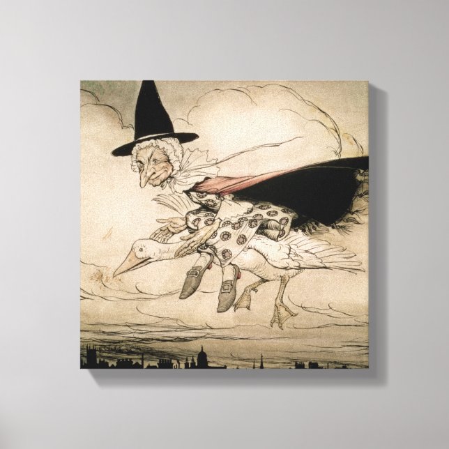 Toile Mother Goose, Frontispiece of Mother Goose The Ol (Recto)