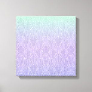 Toile Motif à échelle dégradée - Queue de sirène