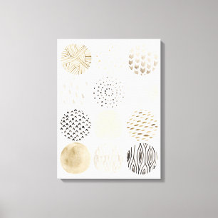 Toile Motif abstrait de cercle de neutre