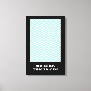 Toile Motif Aqua chevron