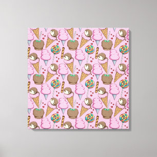 Toile Motif crème glacée   motif Lollies   lollipop 26
