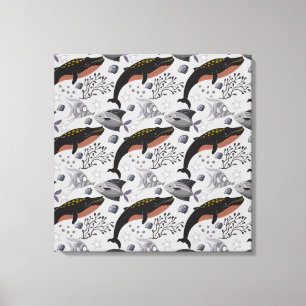 Toile Motif d'animaux aquatiques   vie sous-marine océan