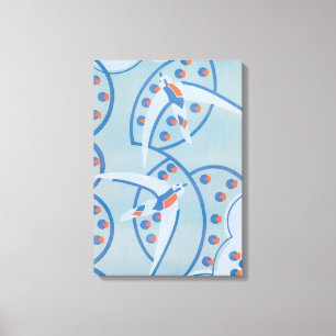 Toile Motif d'animaux d'oiseaux de pochoir de jazz Art D