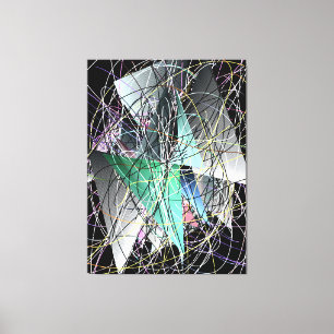 Toile Motif d'art géométrique 3D abstrait