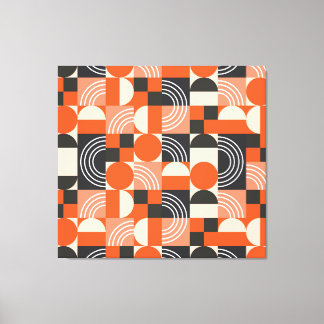 Toile Motif de bloc de couleur géométrique lumineux.