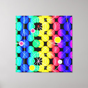 Toile Motif de couleurs vives
