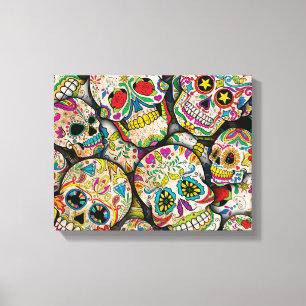 Toile Motif de crâne en sucre le plus vendu