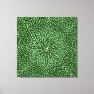 Toile Motif de diamant géométrique moderne en bambou ver