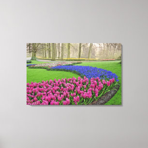 Toile Motif de jacinthe des vignes, tulipes et 2