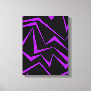 Toile motif de zigzag géométrique Abstrait, audacieux et