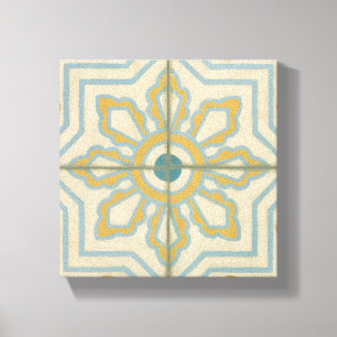 Toile Motif décoratif de tuile de Vieux Monde