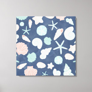 Toile motif des coquillages