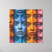 Motif des faces colorées