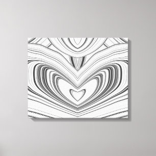 Toile Motif en marbre Abstrait gris blanc