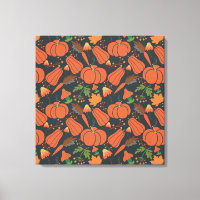 Motif et carottes citrouille rouge sans soudure