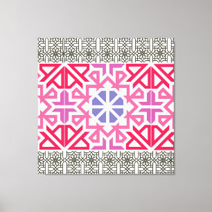 Toile Motif géométrique bohème coloré moderne