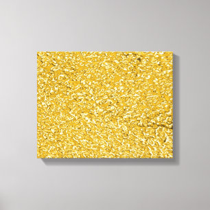 Toile Motif PURE GOLD Splatter + votre texte / photo