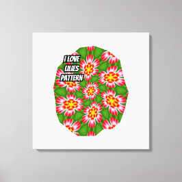 Toile Motif Red Lilies