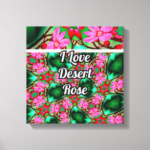 Toile Motif Rose du désert