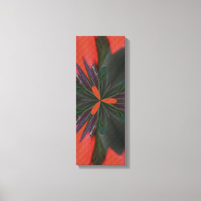 Toile Motif rouge vert Abstrait Imprimer (Recto)