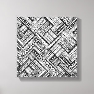 Toile Motif tribal inspiré 6 d'art