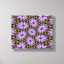 Toile Motifs marguerite violet